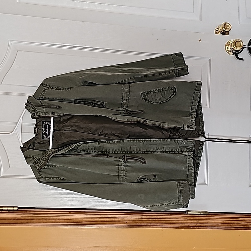 Army green utility coat size sm - Picture 1 of 4